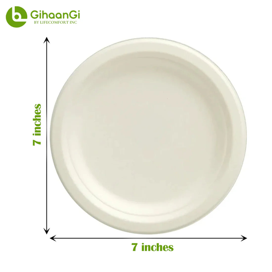 9" Bagasse Plate (Brown)