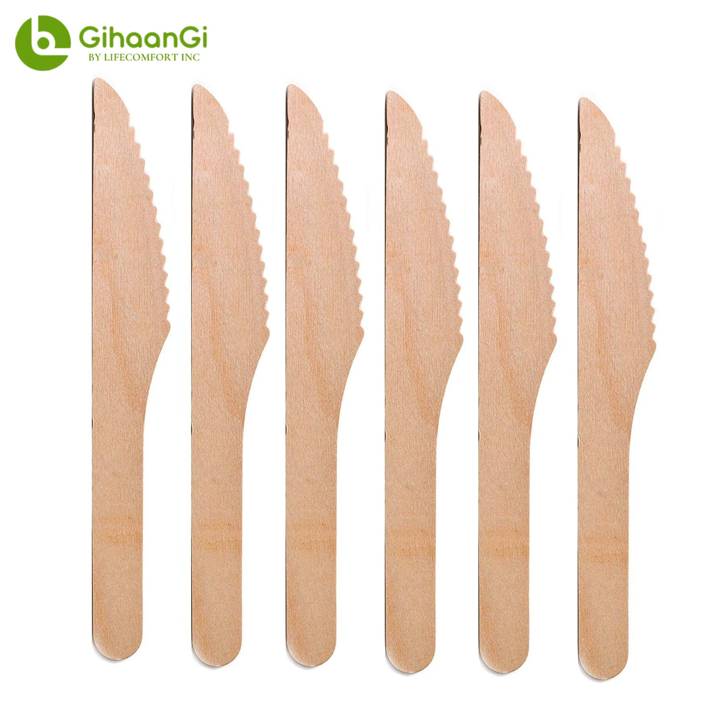 Disposable Cornstarch Knife (Brown)