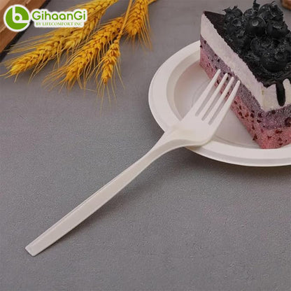 Disposable Cornstarch Fork (Brown)