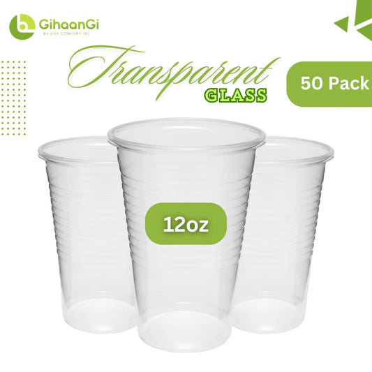 Water Glass | 12oz | Transparent | High-Quality material | 100% Safe